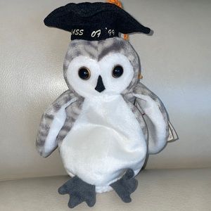 Ty beanie baby Wiser the owl class of 99